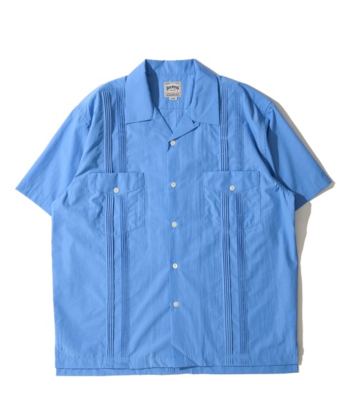 HOUSTON(ヒューストン)の「【HOUSTON / ヒューストン】CUBA SHIRT / キューバシャツ(シャツ/ブラウス・メンズ・ブルー/ブラック/オフホワイト/ブラウン・MEDIUM/LARGE/X-LARGE)」の11枚目の写真