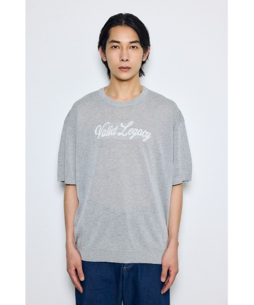AZUL by moussy(アズールバイマウジー)の「フロントロゴ半袖サマーニット(ニット/セーター・メンズ・ライトブラウン/杢グレー/ブラック・MEDIUM/LARGE)」の16枚目の写真