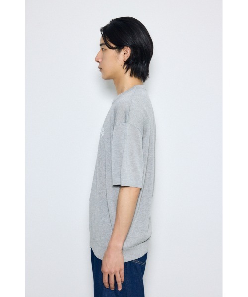 AZUL by moussy(アズールバイマウジー)の「フロントロゴ半袖サマーニット(ニット/セーター・メンズ・ライトブラウン/杢グレー/ブラック・MEDIUM/LARGE)」の17枚目の写真