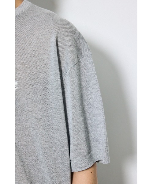 AZUL by moussy(アズールバイマウジー)の「フロントロゴ半袖サマーニット(ニット/セーター・メンズ・ライトブラウン/杢グレー/ブラック・MEDIUM/LARGE)」の20枚目の写真