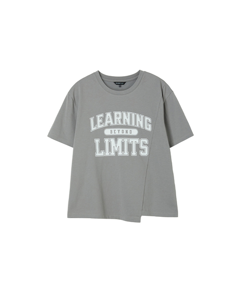 LAP(ラップ)の「レタリング切り替え半袖Tシャツ AS2CT466(Tシャツ/カットソー・レディース・ブラック/ライトグレー/ホワイト・FREE)」の3枚目の写真