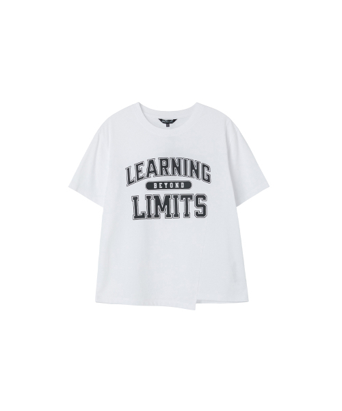 LAP(ラップ)の「レタリング切り替え半袖Tシャツ AS2CT466(Tシャツ/カットソー・レディース・ブラック/ライトグレー/ホワイト・FREE)」の5枚目の写真