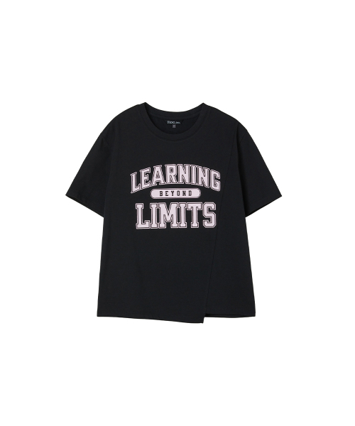 LAP(ラップ)の「レタリング切り替え半袖Tシャツ AS2CT466(Tシャツ/カットソー・レディース・ブラック/ライトグレー/ホワイト・FREE)」の6枚目の写真