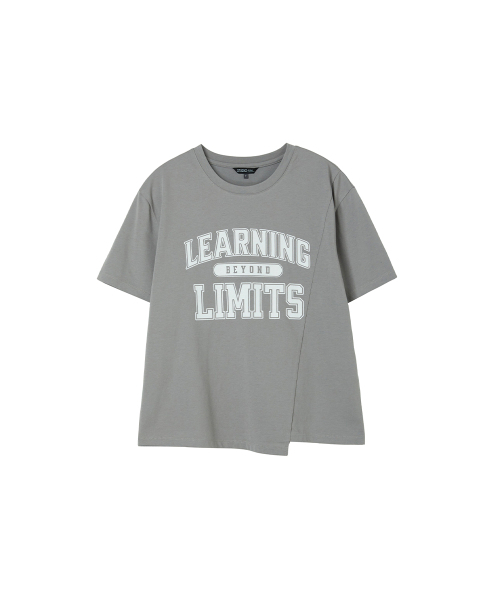 LAP(ラップ)の「レタリング切り替え半袖Tシャツ AS2CT466(Tシャツ/カットソー・レディース・ブラック/ライトグレー/ホワイト・FREE)」の7枚目の写真