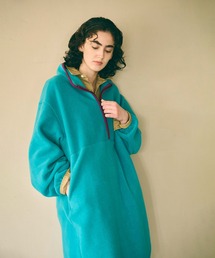 「KHA:KI / カーキ」HALF ZIP FLEECE LONG P/O