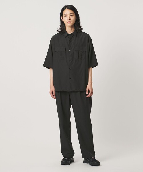 UNITED ARROWS(ユナイテッドアローズ)の「DotAir ドットエア ミリタリー ショートスリーブ シャツ 吸水速乾 タテストレッチ(シャツ/ブラウス・メンズ・ブラック/ダークブラウン・S/M/L/XL)」の5枚目の写真