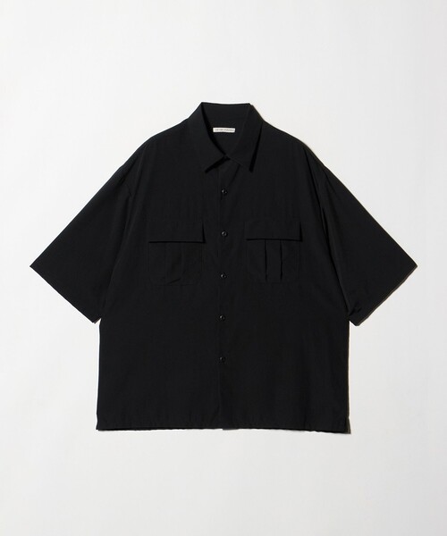 UNITED ARROWS(ユナイテッドアローズ)の「DotAir ドットエア ミリタリー ショートスリーブ シャツ 吸水速乾 タテストレッチ(シャツ/ブラウス・メンズ・ブラック/ダークブラウン・S/M/L/XL)」の9枚目の写真