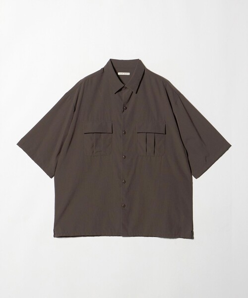 UNITED ARROWS(ユナイテッドアローズ)の「DotAir ドットエア ミリタリー ショートスリーブ シャツ 吸水速乾 タテストレッチ(シャツ/ブラウス・メンズ・ブラック/ダークブラウン・S/M/L/XL)」の12枚目の写真