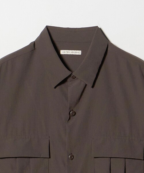 UNITED ARROWS(ユナイテッドアローズ)の「DotAir ドットエア ミリタリー ショートスリーブ シャツ 吸水速乾 タテストレッチ(シャツ/ブラウス・メンズ・ブラック/ダークブラウン・S/M/L/XL)」の14枚目の写真
