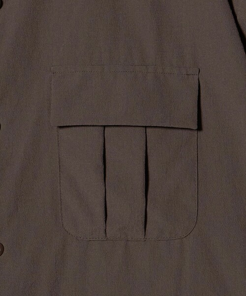 UNITED ARROWS(ユナイテッドアローズ)の「DotAir ドットエア ミリタリー ショートスリーブ シャツ 吸水速乾 タテストレッチ(シャツ/ブラウス・メンズ・ブラック/ダークブラウン・S/M/L/XL)」の15枚目の写真