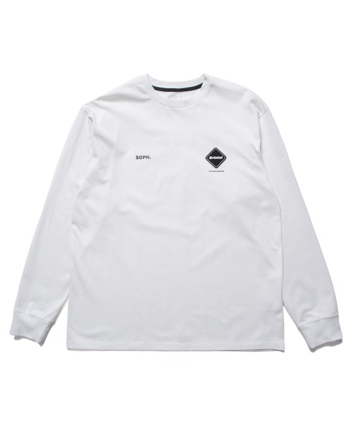F.C.Real Bristol(エフシーレアルブリストル)の「AUTHENTIC L/S TEE(Tシャツ/カットソー・メンズ・オレンジ/ターコイズブルー/ピンク/ブラック/グレイッシュベージュ/ホワイト・SMALL/MEDIUM/LARGE/X-LARGE/XX-LARGE)」の1枚目の写真