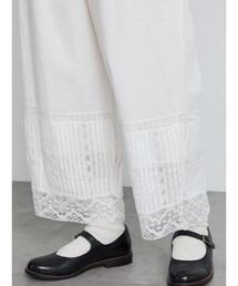 TSUHARU by Samansa Mos2 | リバーレース裾ピンタックペチパンツ(その他パンツ)