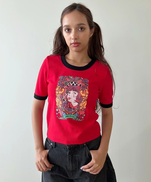 anna sui nyc(アナ スイ エヌ ワイ シー)の「HC ユニコーンTシャツ(Tシャツ/カットソー・レディース・レッド/ブラック/ホワイト・FREE)」の3枚目の写真