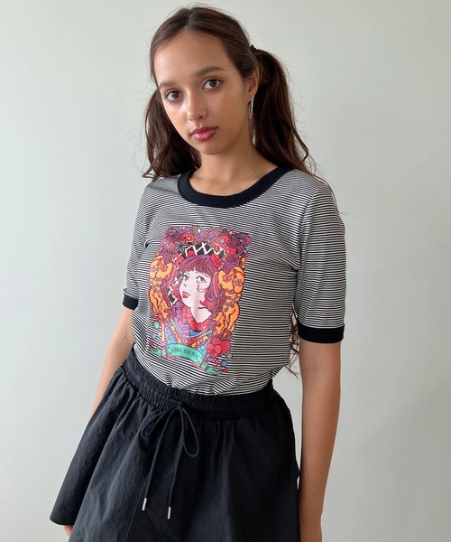 anna sui nyc(アナ スイ エヌ ワイ シー)の「HC ユニコーンTシャツ(Tシャツ/カットソー・レディース・レッド/ブラック/ホワイト・FREE)」の1枚目の写真
