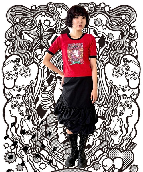 anna sui nyc(アナ スイ エヌ ワイ シー)の「HC ユニコーンTシャツ(Tシャツ/カットソー・レディース・レッド/ブラック/ホワイト・FREE)」の13枚目の写真