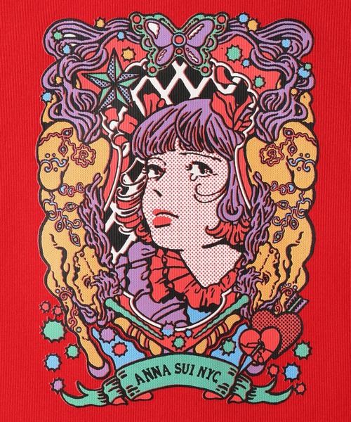 anna sui nyc(アナ スイ エヌ ワイ シー)の「HC ユニコーンTシャツ(Tシャツ/カットソー・レディース・レッド/ブラック/ホワイト・FREE)」の5枚目の写真