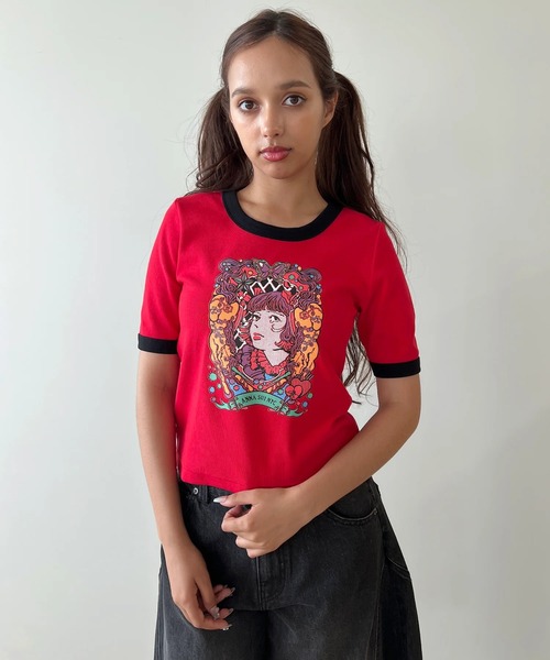 anna sui nyc(アナ スイ エヌ ワイ シー)の「HC ユニコーンTシャツ(Tシャツ/カットソー・レディース・レッド/ブラック/ホワイト・FREE)」の18枚目の写真