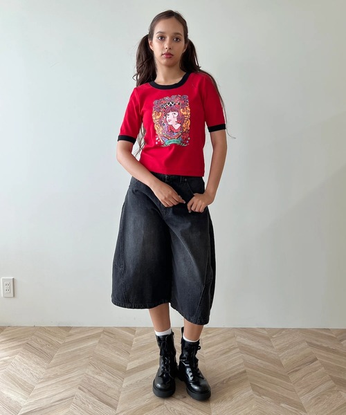 anna sui nyc(アナ スイ エヌ ワイ シー)の「HC ユニコーンTシャツ(Tシャツ/カットソー・レディース・レッド/ブラック/ホワイト・FREE)」の17枚目の写真