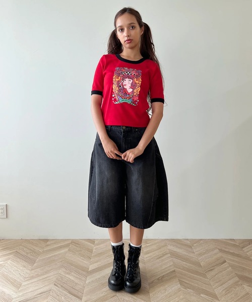 anna sui nyc(アナ スイ エヌ ワイ シー)の「HC ユニコーンTシャツ(Tシャツ/カットソー・レディース・レッド/ブラック/ホワイト・FREE)」の16枚目の写真