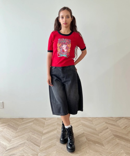 anna sui nyc(アナ スイ エヌ ワイ シー)の「HC ユニコーンTシャツ(Tシャツ/カットソー・レディース・レッド/ブラック/ホワイト・FREE)」の14枚目の写真