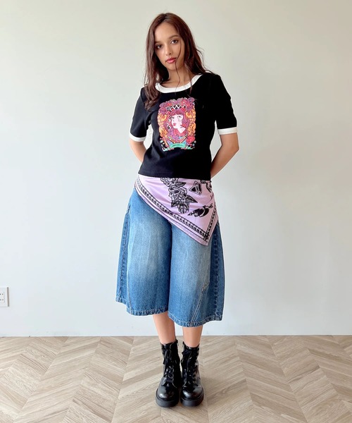 anna sui nyc(アナ スイ エヌ ワイ シー)の「HC ユニコーンTシャツ(Tシャツ/カットソー・レディース・レッド/ブラック/ホワイト・FREE)」の20枚目の写真