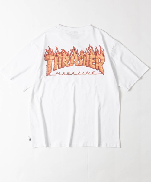 THRASHER(スラッシャー)の「【at】〔THRASHER/スラッシャー〕3Dファブリック ロゴプリントTシャツ FLAME/SKATE GOAT ショート丈有(Tシャツ/カットソー・メンズ・ホワイト系2/ブラック系1/ブラック系2/ホワイト系1・FREE/MEDIUM/LARGE)」の15枚目の写真