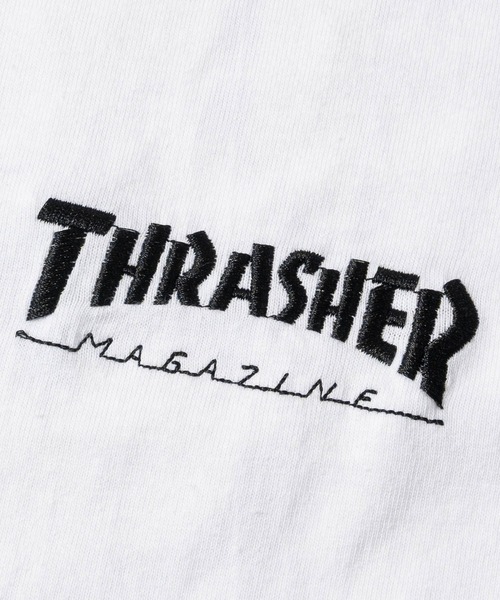 THRASHER(スラッシャー)の「【at】〔THRASHER/スラッシャー〕3Dファブリック ロゴプリントTシャツ FLAME/SKATE GOAT ショート丈有(Tシャツ/カットソー・メンズ・ホワイト系2/ブラック系1/ブラック系2/ホワイト系1・FREE/MEDIUM/LARGE)」の6枚目の写真