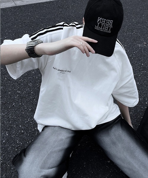 KELVIN(ケルヴァン)の「Athletic Line Tee アスレチックラインTシャツ(Tシャツ/カットソー・メンズ・ブラック/ワインレッド/ホワイト・FREE)」の7枚目の写真