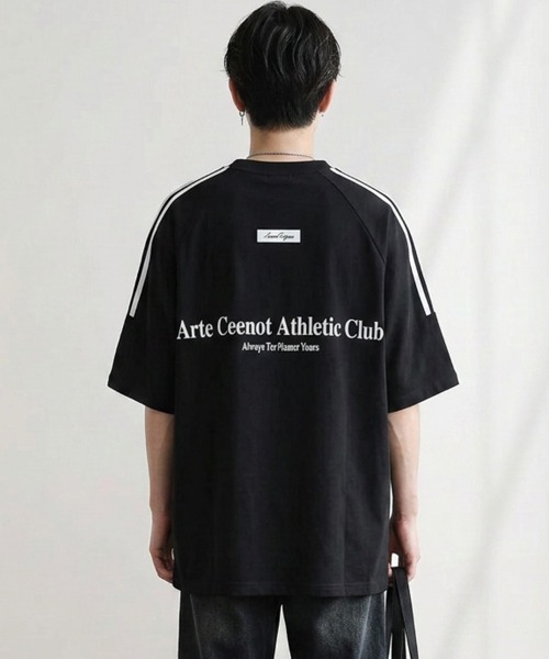 KELVIN(ケルヴァン)の「Athletic Line Tee アスレチックラインTシャツ(Tシャツ/カットソー・メンズ・ブラック/ワインレッド/ホワイト・FREE)」の11枚目の写真