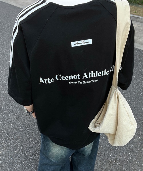 KELVIN(ケルヴァン)の「Athletic Line Tee アスレチックラインTシャツ(Tシャツ/カットソー・メンズ・ブラック/ワインレッド/ホワイト・FREE)」の13枚目の写真