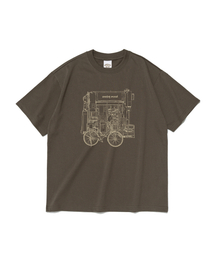 ANALOG MOOD（アナログムード）の「クラシックブックストア 半袖Tシャツ (カーキ)（Tシャツ/カットソー）」
