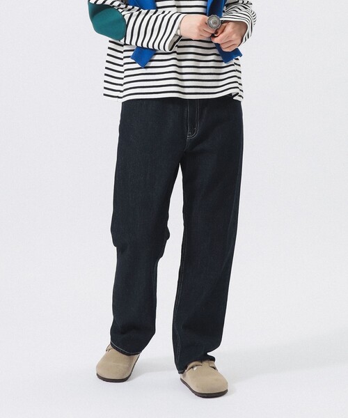 BEAMS BOY（ビームスボーイ）の「ボーイ デニム パンツ（デニムパンツ・レディース・インディゴブルー/ブラック・1/0/2）」の2枚目の写真