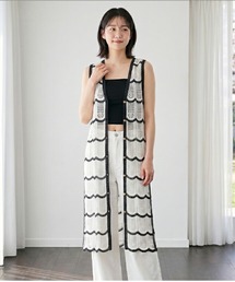 クロシェ編み ロングジレ