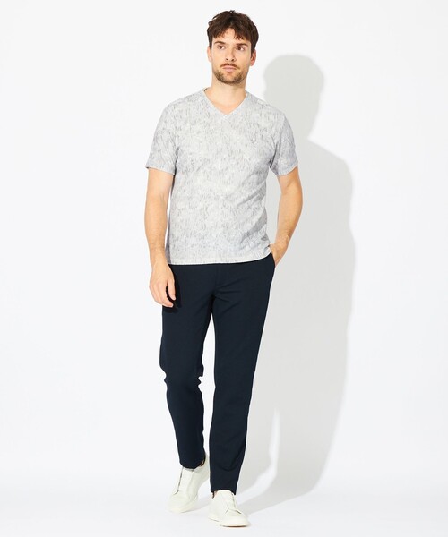 EPOCA UOMO(エポカウォモ)の「にじみプリントカットソー(Tシャツ/カットソー・メンズ・ライトグレー/ブルー系その他7・48/46)」の7枚目の写真