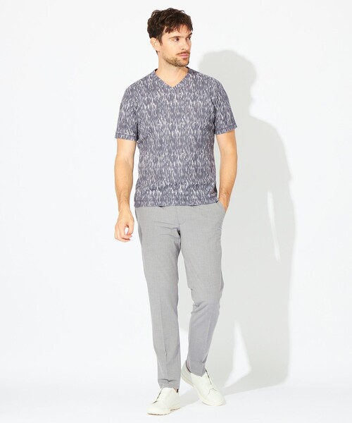 EPOCA UOMO(エポカウォモ)の「にじみプリントカットソー(Tシャツ/カットソー・メンズ・ライトグレー/ブルー系その他7・48/46)」の8枚目の写真
