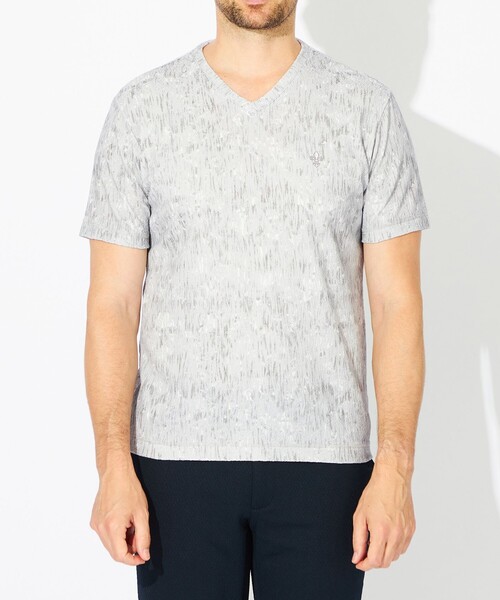 EPOCA UOMO(エポカウォモ)の「にじみプリントカットソー(Tシャツ/カットソー・メンズ・ライトグレー/ブルー系その他7・48/46)」の9枚目の写真