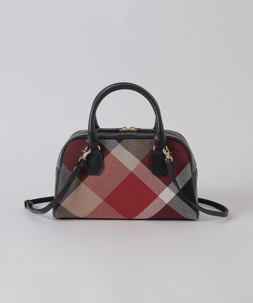 BLUE LABEL CRESTBRIDGE（ブルーレーベルクレストブリッジ）の「クレストブリッジチェックキャンバスミニボストン（ショルダーバッグ・レディース・パープル系その他4/レッド・FREE）」の9枚目の写真
