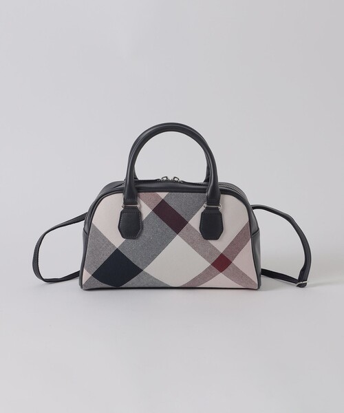 BLUE LABEL CRESTBRIDGE（ブルーレーベルクレストブリッジ）の「クレストブリッジチェックキャンバスミニボストン（ショルダーバッグ・レディース・パープル系その他4/レッド・FREE）」の11枚目の写真