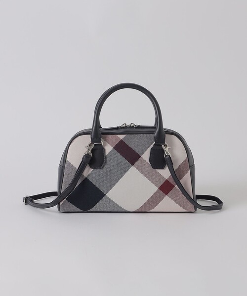 BLUE LABEL CRESTBRIDGE（ブルーレーベルクレストブリッジ）の「クレストブリッジチェックキャンバスミニボストン（ショルダーバッグ・レディース・パープル系その他4/レッド・FREE）」の5枚目の写真