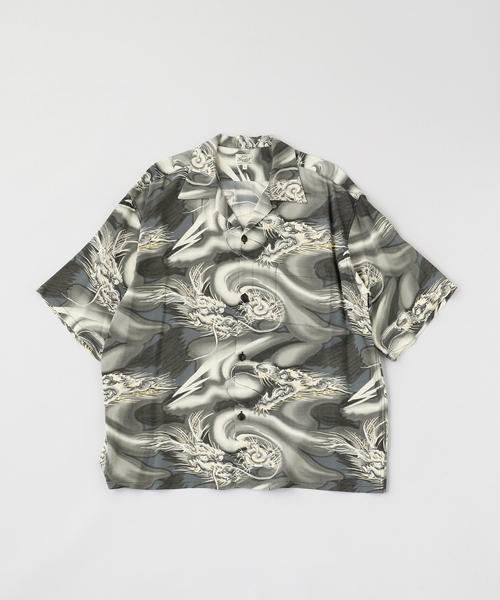 GOLD(ゴールド)の「GOLD / ゴールド ALOHA SHIRT "DORAGON"(シャツ/ブラウス・メンズ・ブラック・LARGE/MEDIUM)」の1枚目の写真