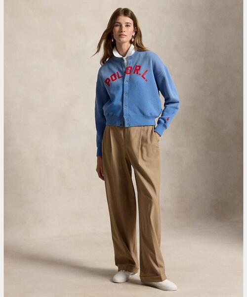POLO RALPH LAUREN(ポロ ラルフ ローレン)の「ロゴ フリース スナップド カーディガン(カーディガン/ボレロ・レディース・ブルー・S/M/L/XS)」の3枚目の写真
