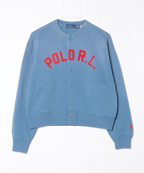 POLO RALPH LAUREN(ポロ ラルフ ローレン)の「ロゴ フリース スナップド カーディガン(カーディガン/ボレロ・レディース・ブルー・S/M/L/XS)」の6枚目の写真