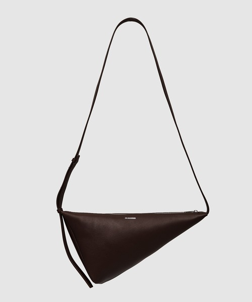 JIL SANDER(ジルサンダー)の「TRIANGLE CROSSBODY(ショルダーバッグ・メンズ・ブラウン/ブラック・UNI)」の2枚目の写真