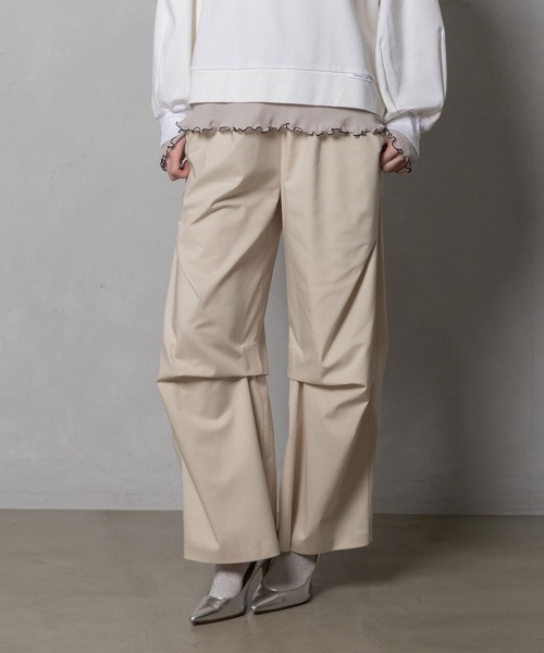 MARECHAL TERRE(マルシャルテル)の「【接触冷感 / UVカット】タックデザインワイドパンツ(その他パンツ・レディース・ブラック/ブラウン/グレー/ライトベージュ・MEDIUM)」の11枚目の写真