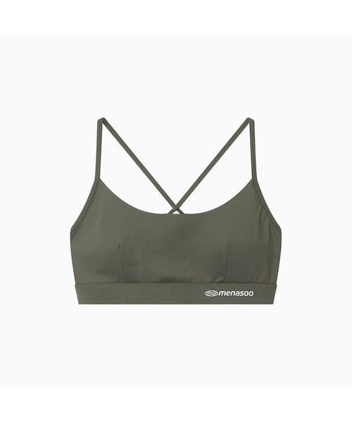 MENASOO(ミナス)の「Cross Strap Bra Top_Khaki(チューブトップ・レディース・カーキ・MEDIUM/LARGE/SMALL)」の1枚目の写真