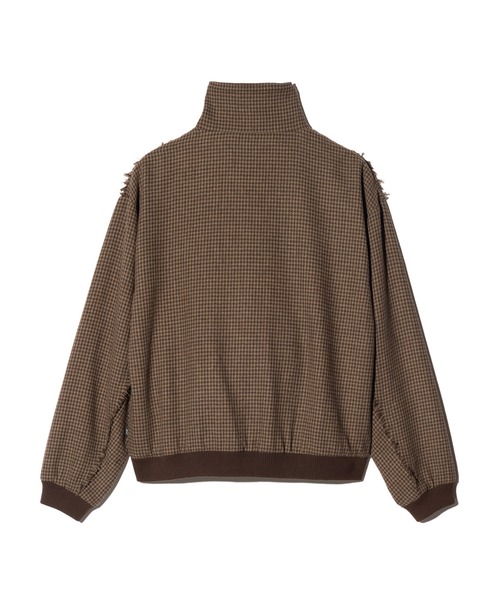 glamb(グラム)の「Damage Houndstooth Jacket / ダメージハウンドトゥースジャケット(ブルゾン・メンズ・ブラック/ブラウン・L/S/M)」の5枚目の写真