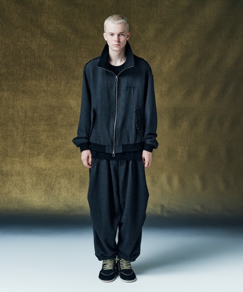 glamb(グラム)の「Damage Houndstooth Jacket / ダメージハウンドトゥースジャケット(ブルゾン・メンズ・ブラック/ブラウン・L/S/M)」の12枚目の写真
