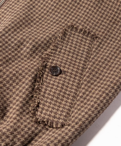 glamb(グラム)の「Damage Houndstooth Jacket / ダメージハウンドトゥースジャケット(ブルゾン・メンズ・ブラック/ブラウン・L/S/M)」の15枚目の写真