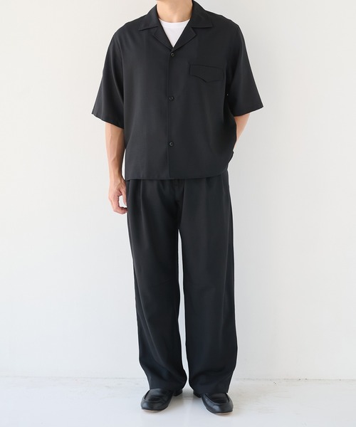 STUDIOUS(ステュディオス)の「【STUDIOUS】Extra Wool Open Shirts(シャツ/ブラウス・メンズ・チェック/グレイッシュベージュ/ブラック・2/1)」の19枚目の写真