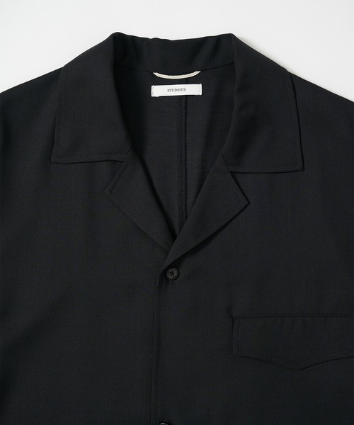 STUDIOUS(ステュディオス)の「【STUDIOUS】Extra Wool Open Shirts(シャツ/ブラウス・メンズ・チェック/グレイッシュベージュ/ブラック・2/1)」の22枚目の写真